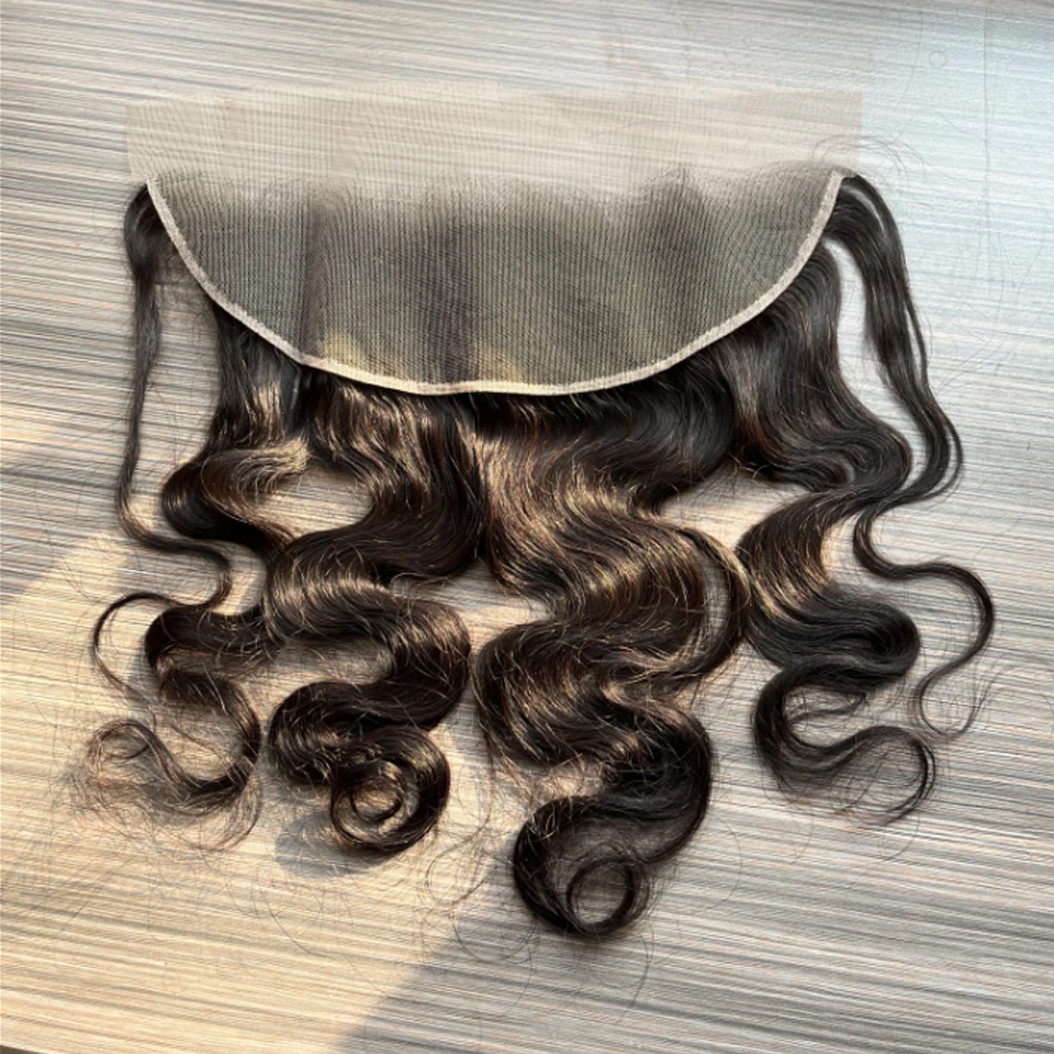 BINF Hair 4x4 Body Wave Lace Closure, nur vorgezupft, transparente Schweizer Spitze, Echthaar für schwarze Frauen, vollständig weich. – Detail 20