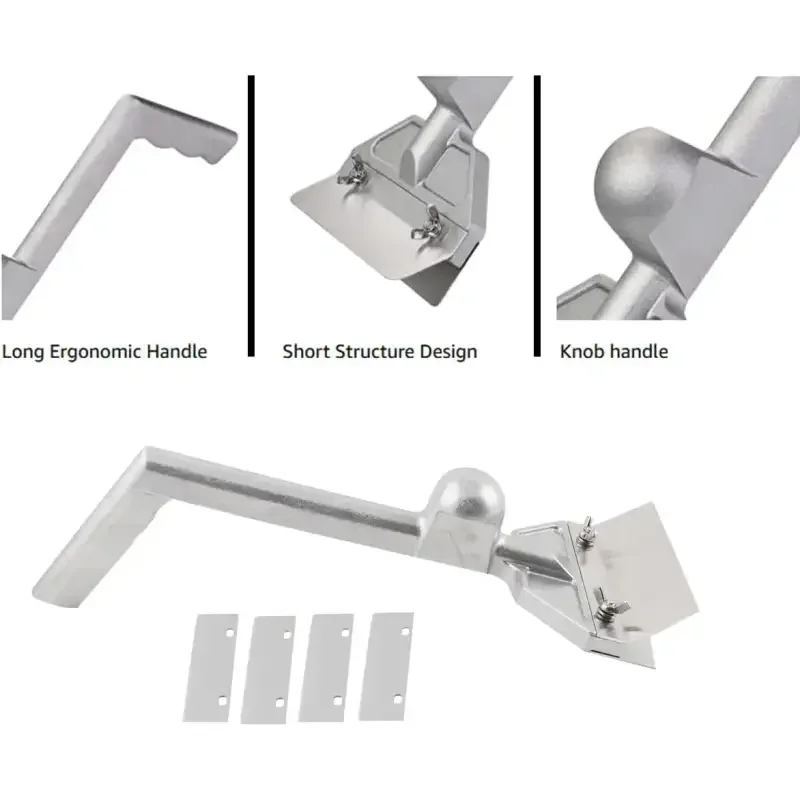 Kitchen Aluminum Heavy Duty Cooking Hotel Restaurant Shovel Barbecue Shovel Barbecue Cleaning Shovel Barbecue Clip