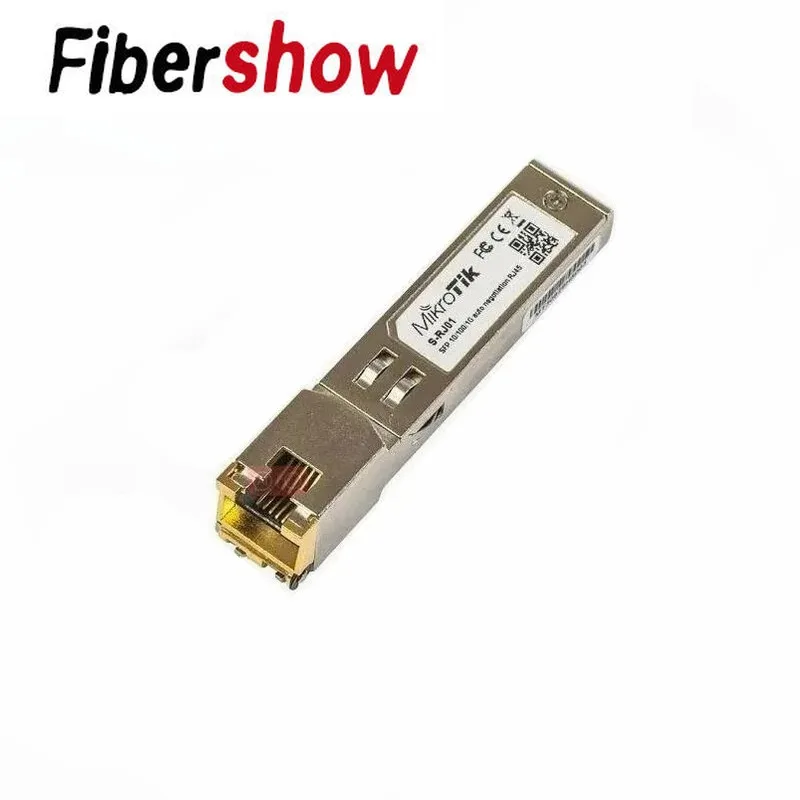 Gigabit Ethernet SFP Fiber Module RJ45 Port 1000BASE-T Copper Converter Compatible with Mikrotik