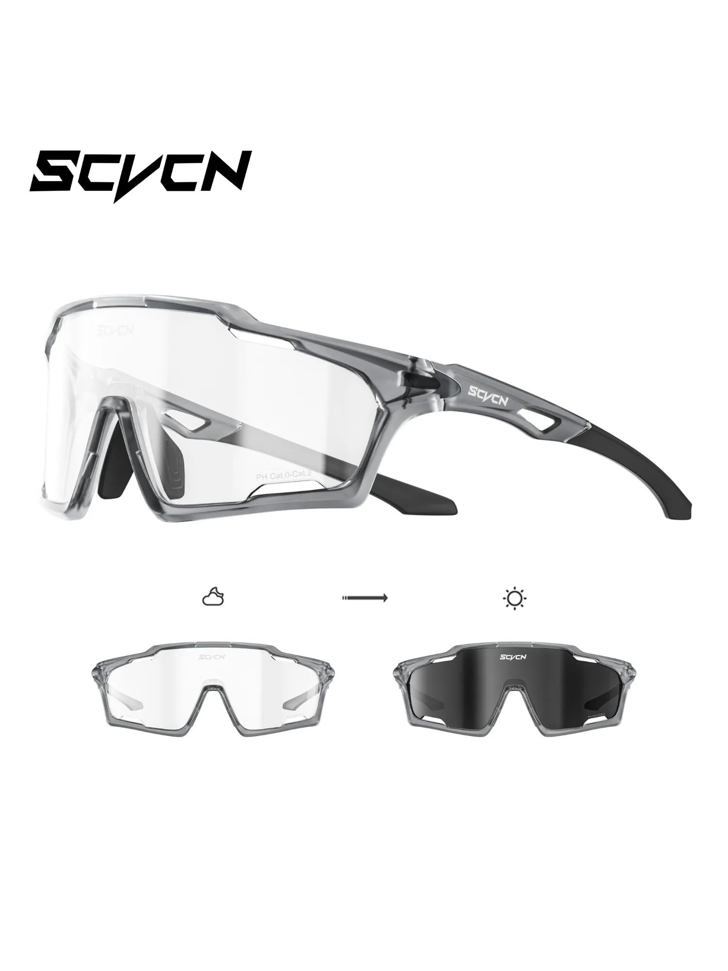 AliExpress SCVCN Photochromic Sunglasses for Man Cycling Glasses MTB Riding Skating UV400 Fishing Goggles Woman Bike Bicycle Baseball 2026