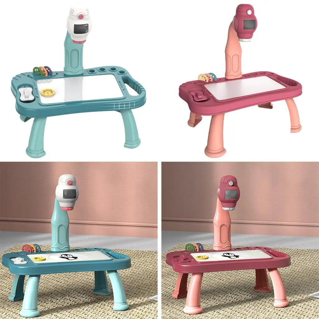 Projector Painting Set for Kids, Child Trace and Draw Projector Learn to Draw Playset,Graffiti Children Projection Drawing Board