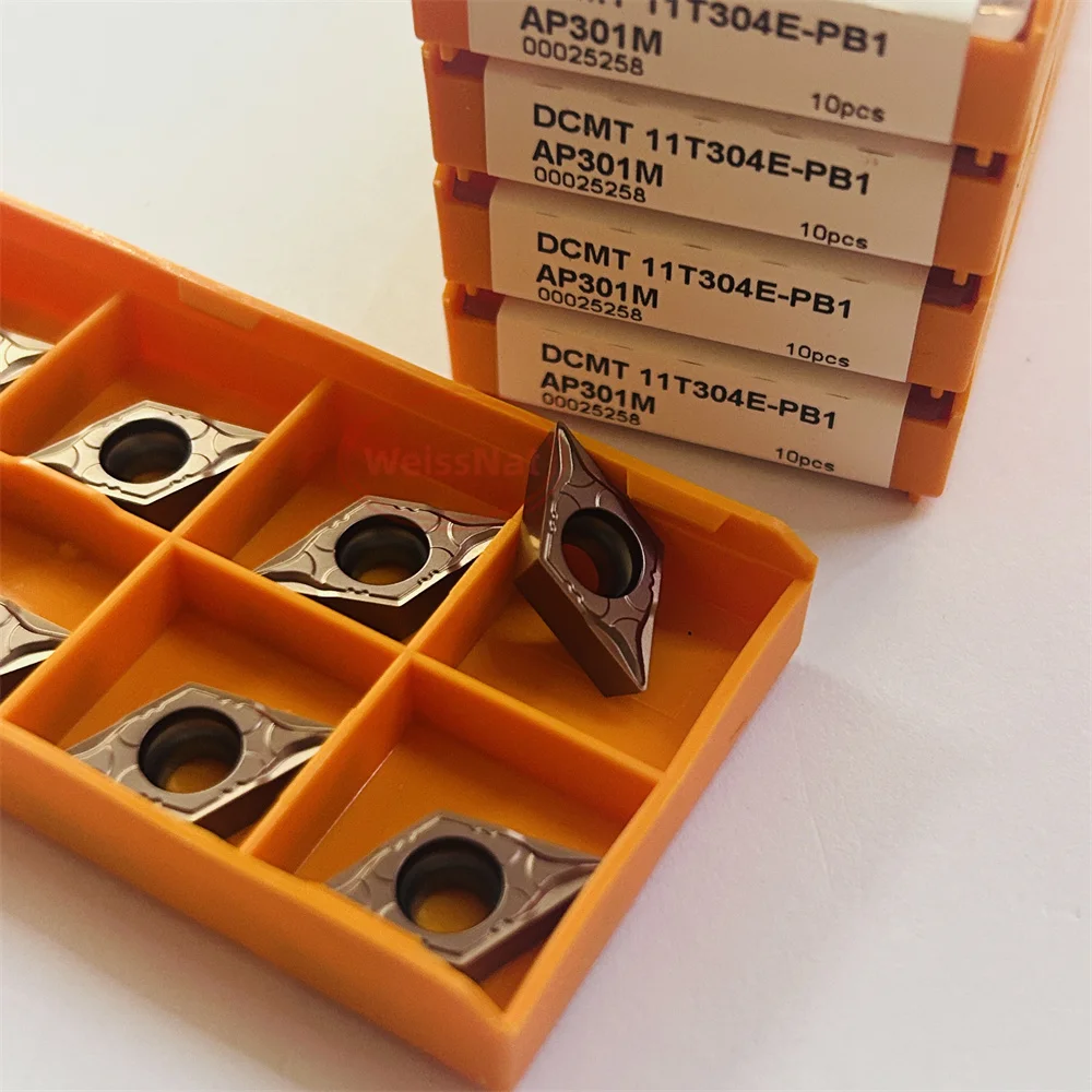 

DCMT070202E DCMT070204E DCMT070208E DCMT11T302E DCMT11T304E DCMT11T308E-KC2 PB1 PC2 AP301M ACK15A AP200U Твердосплавная вставка DCMT