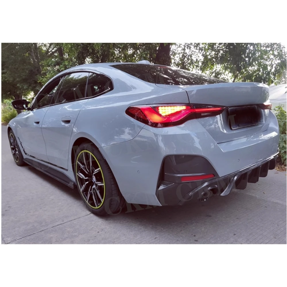 

Накладка на передний бампер, боковые пороги, задний диффузор с LED-подсветкой из карбона для BMW 4 серии G26 425i M Sport 2020+ (комплект обвеса)