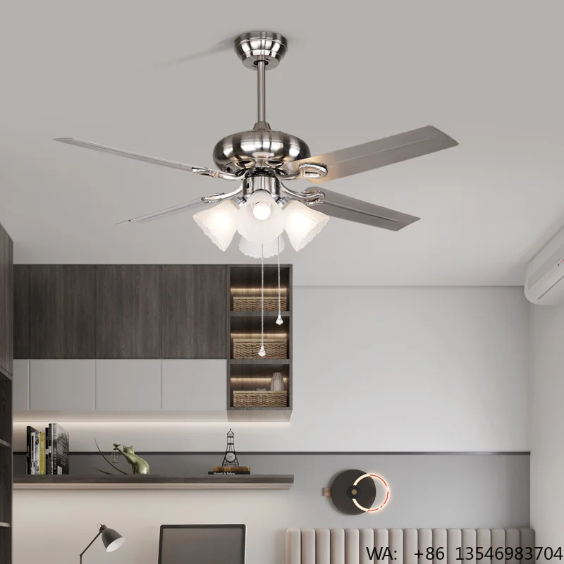HSG Model 330 42'' Metal Blade Bronze/Silver Color Classic US Design Remote Control Electric Household Use Fan Light