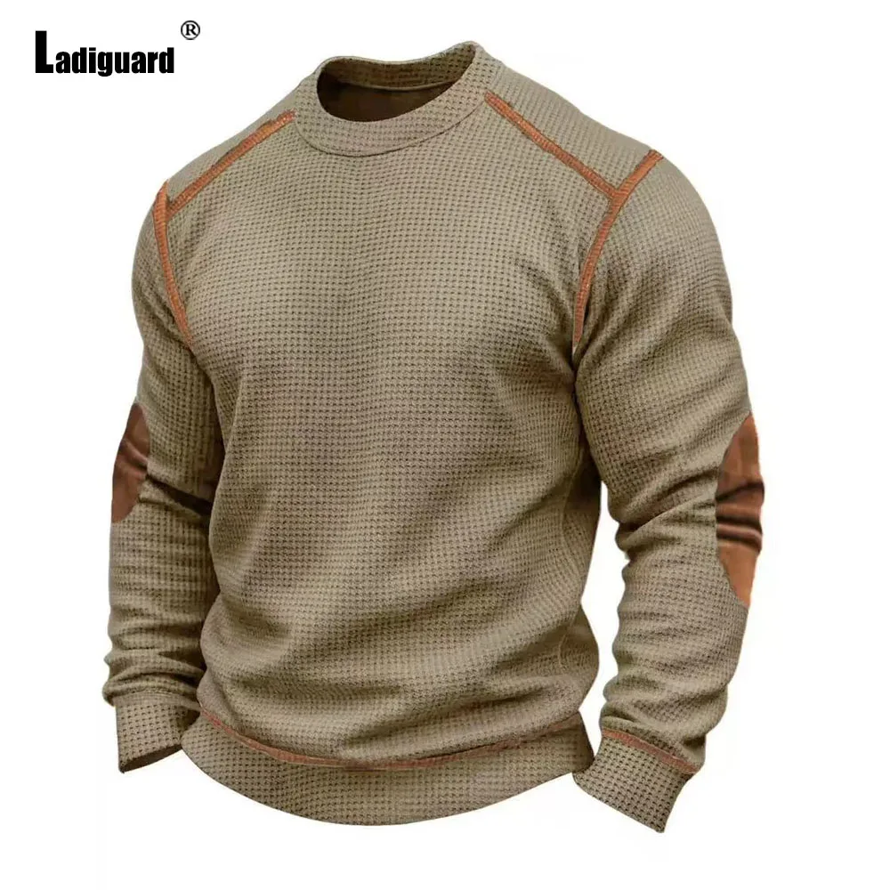 2026 Men's Patchwork T-shirt Men Long Sleeve Fashion Basic Cotton Tops Latest Spring Casual Vintage Pullovers Sexy Mens clothing