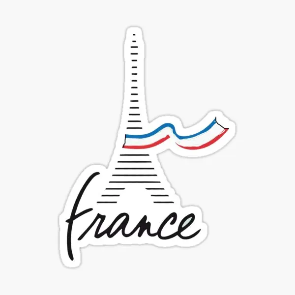 Creative FR France French Flag Map Eiffel Tower Stickers Laptop Truck Car Window Accesorios Bike Helmet Racing Decoration Decals