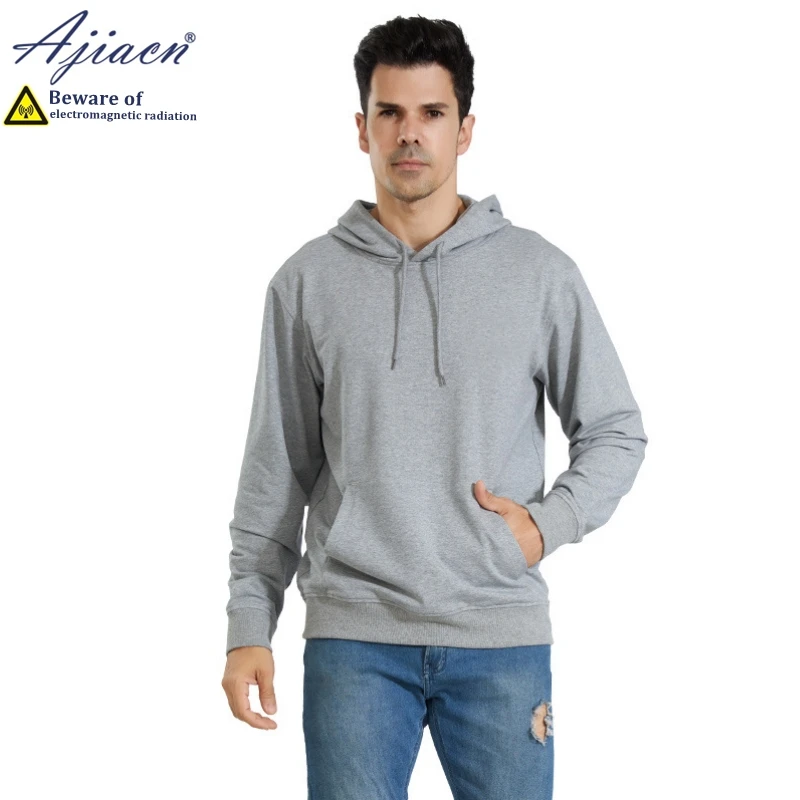 Genuine anti-radiation 100% silver fiber knitted lining hoodie Household appliances Electromagnetic radiation shielding clothes