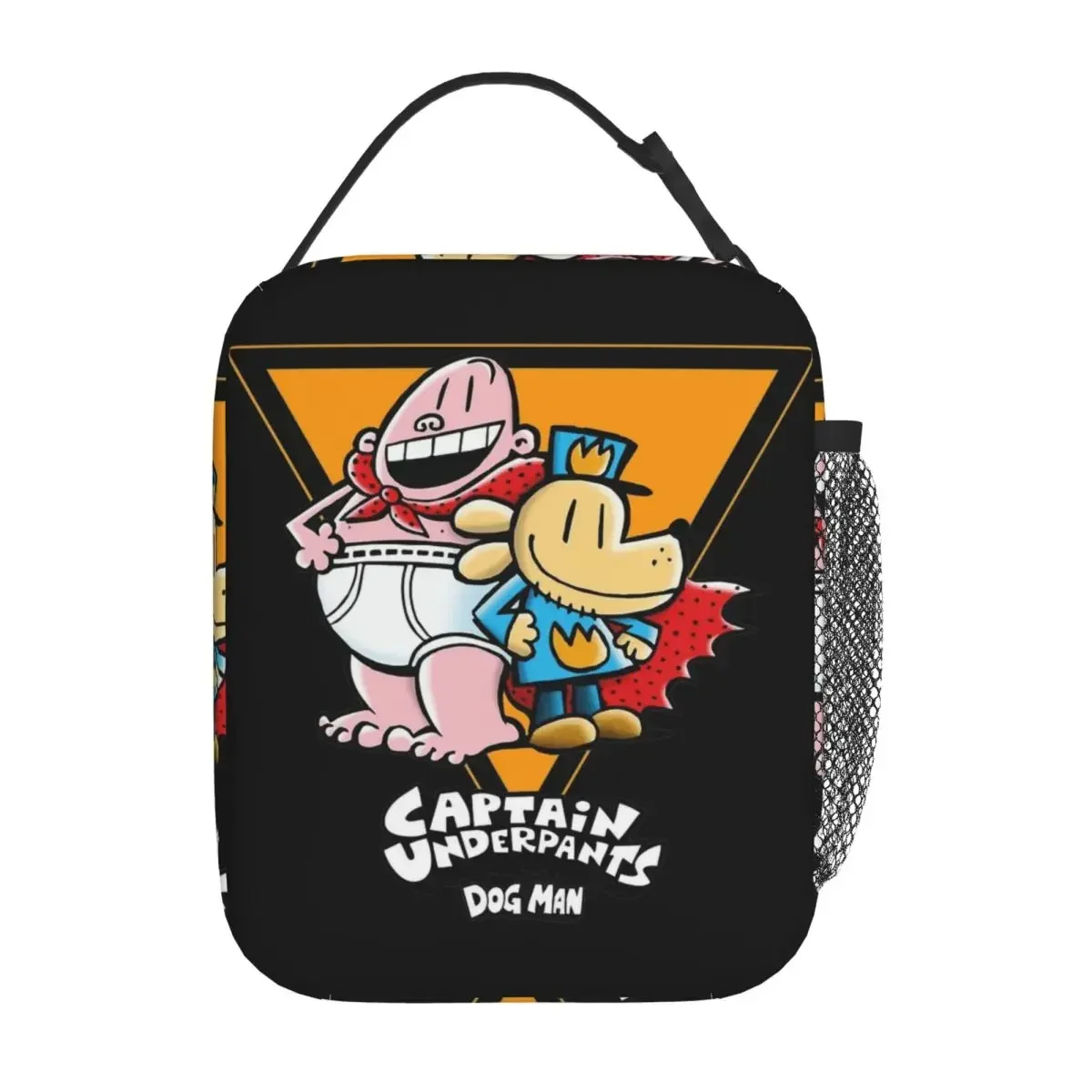 

Изолированная сумка для обеда Captain Underpants and Dog Man для мужчин и женщин, забавный контейнер для еды с мультяшным рисунком, портативный термоконтейнер для еды, ланч-бокс