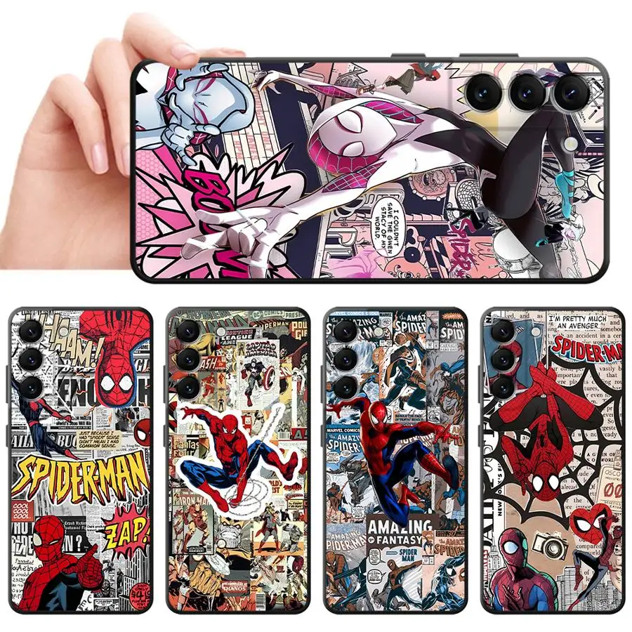 Spider-Man Comics Cute Gwen Phone Case for Samsung Galaxy Note 20 Ultra 10 Plus 10 Lite 9 8 S10 S9 S8 Plus soft shell