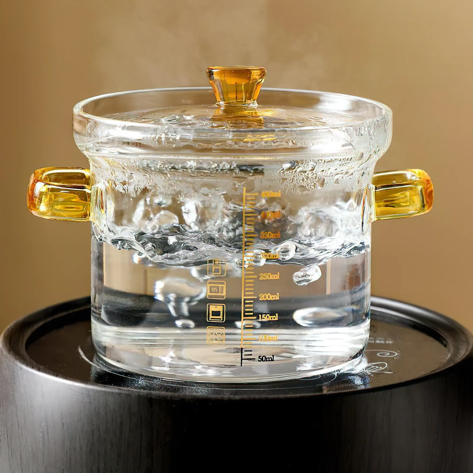 

450Ml Safe Glass Stewing Bowl with Lid for Hot Soup Storage Compact Design Ideal Gift Kitchen Essentials Steam Bowl