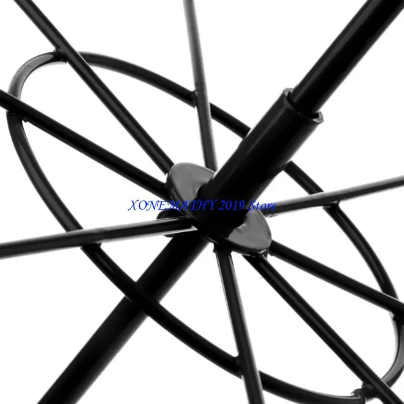 

F42F Rotating Iron 2-Tier Revolving Stand Rack Jewelry Display Hanger Counter Top Spinner Rack for Retail Bracelet