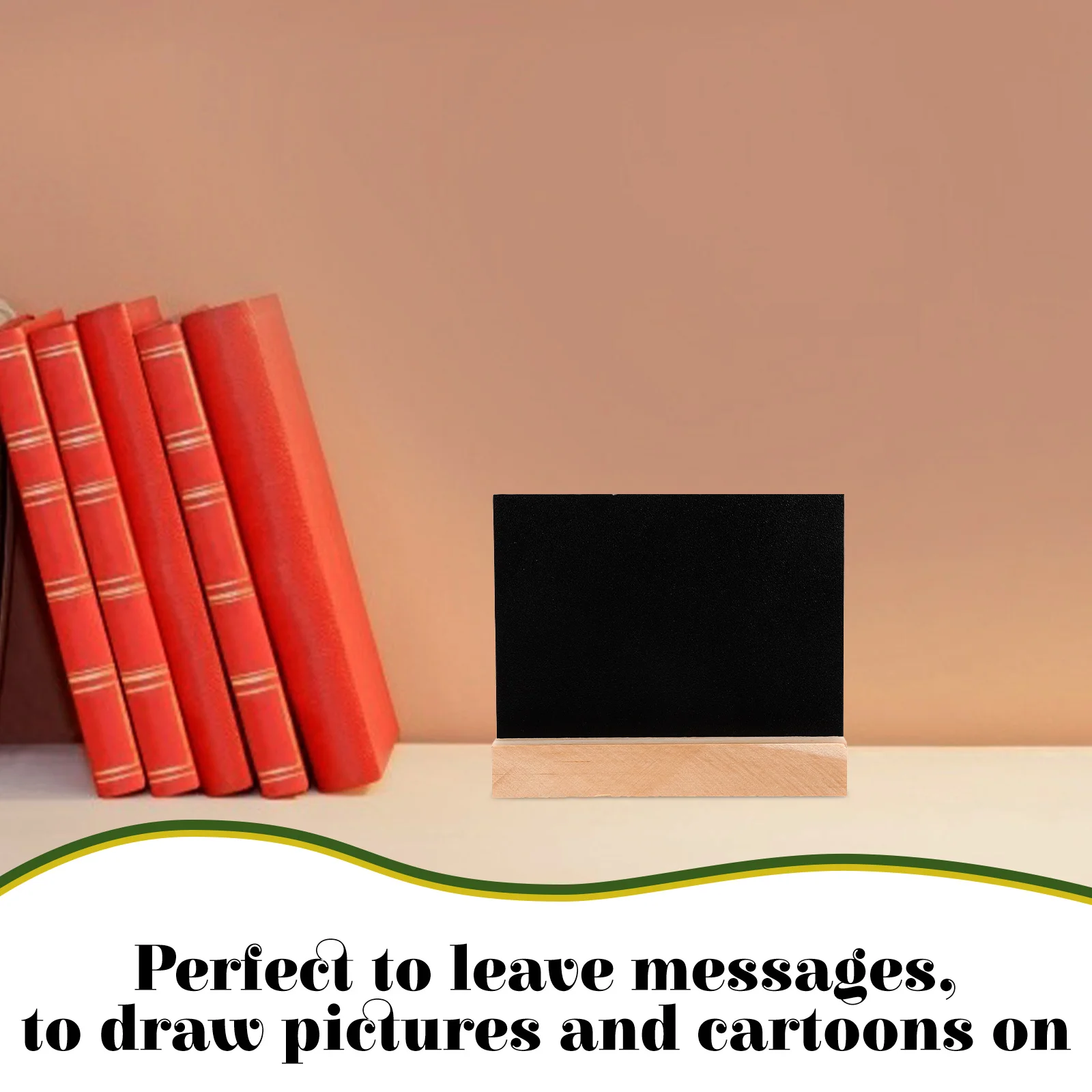 

10 Pcs Double-sided Message Board Set Easy Hanging Boards Blackboard The Sign Wood Creative Decorative