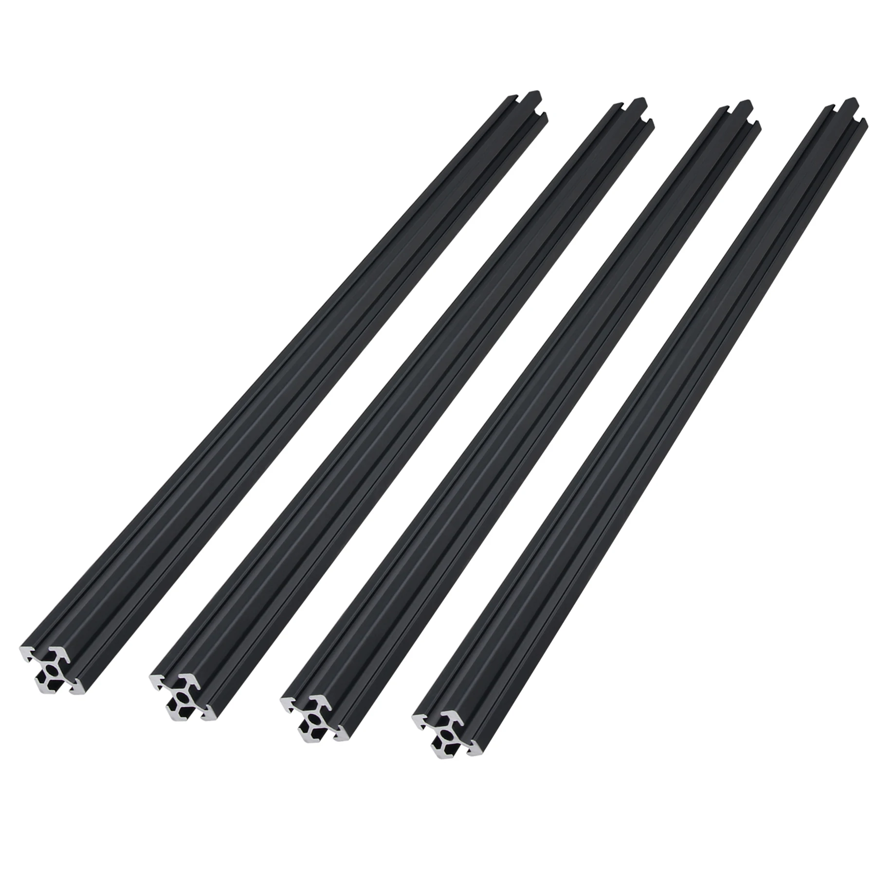 4PCS 2020 V/T-Slot Aluminum Profile 300-1000mm Linear Rail Extrusion Extrusion CNC 3D Printer Parts Comes With Connectors Nuts