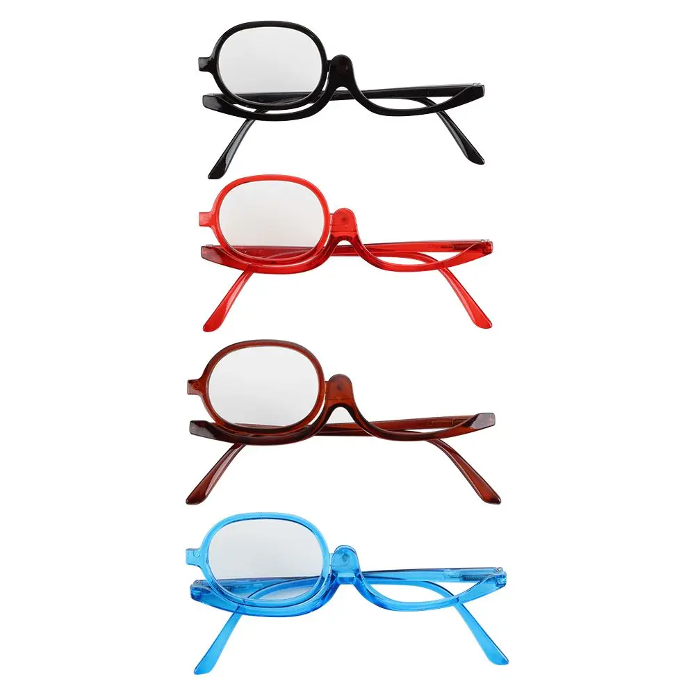 Unilateral +1.00~+4.0 Diopter Single-sided Vision Care Presbyopia Eyeglasses Single Frame Makeup Glasses Folding Reading Glasses