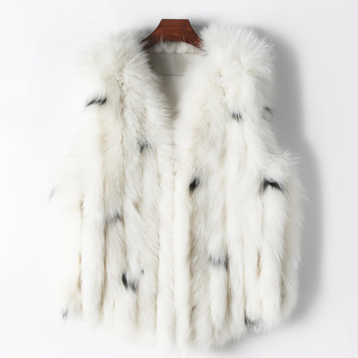 Fur CoatNew Fashion Fox Fur Vest Vest Henin Trend Women's Kan Shoulder Fur Coat