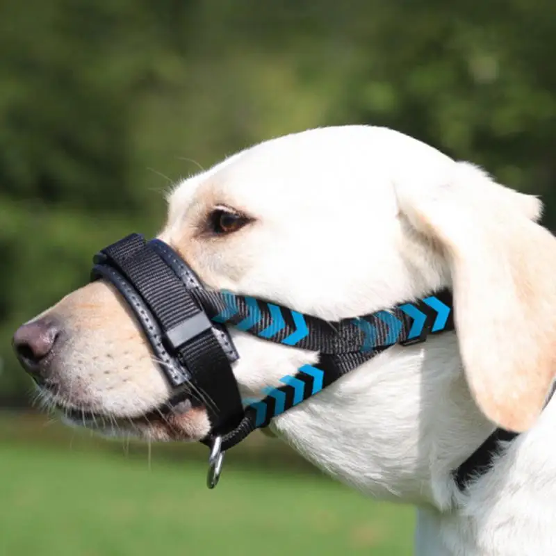 Dog Muzzles To Prevent Biting Soft No Barking Muzzle Adjustable Large Dog Muzzle Anti Barking Muzzle For Dogs Pet Supplies