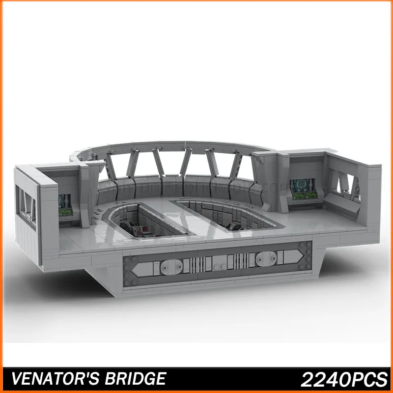

Строительный блок MOC, серия «Космическая война», горячий фильм, мост, креативная модель кирпича высокой сложности, образовательная игрушка на день рождения, 2240 шт.