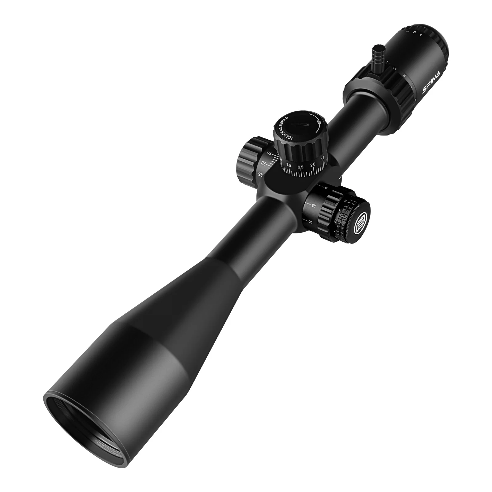 Taktisches Jagdzielfernrohr SPINA OPTICS WolfChase Gen II mit Nullstopp 5-20x50 FFP, Erste Bildebene, HD-Objektiv, 1/10 MIL