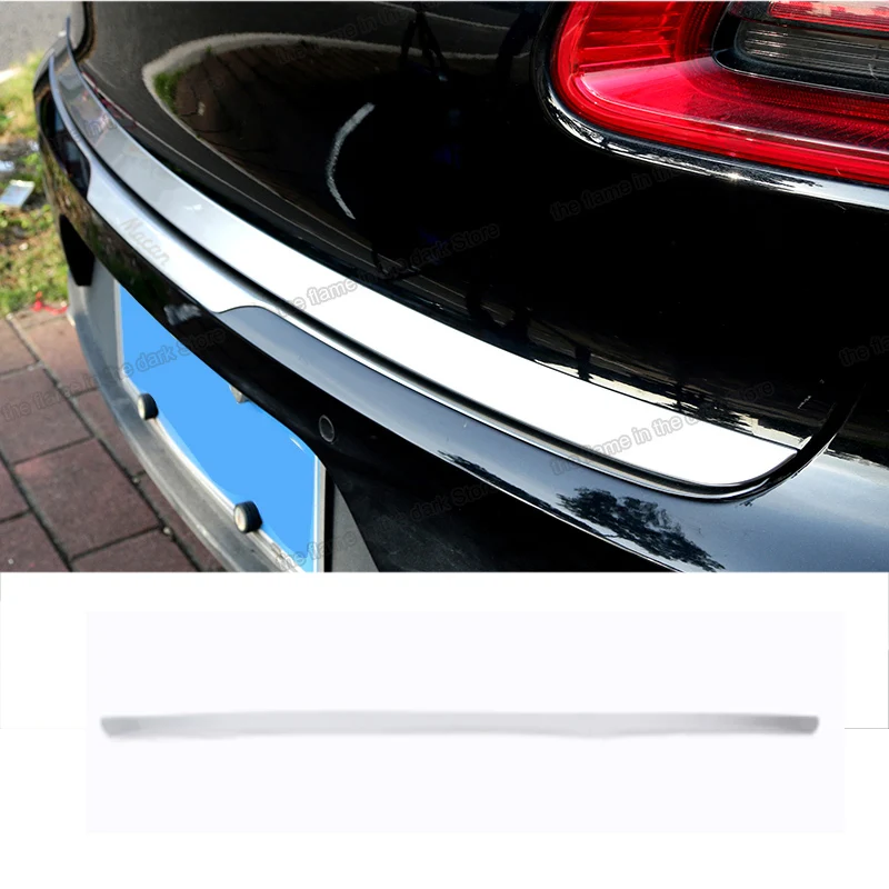 

lsrtw2017 stainless steel car tail door trims for porsche cayenne 2011 2012 2013 2014 2015 2016 2017 accessories decoration