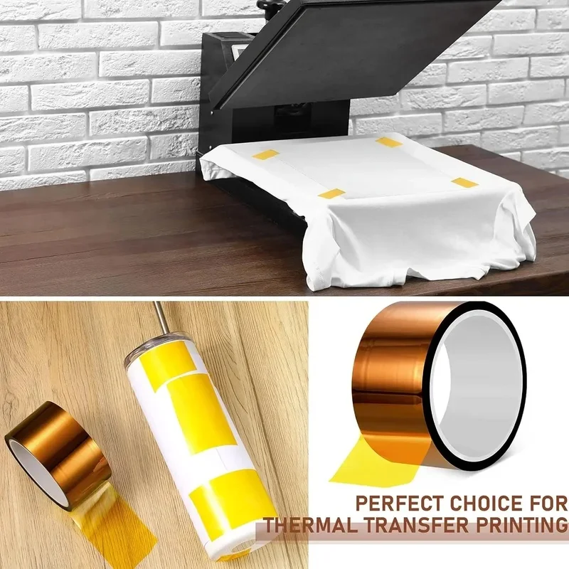 1PC Self Adhesive Tape 33M High Temperature Resistant Tape Electronics Industry Welding Polyimide Capton Insulating Tape