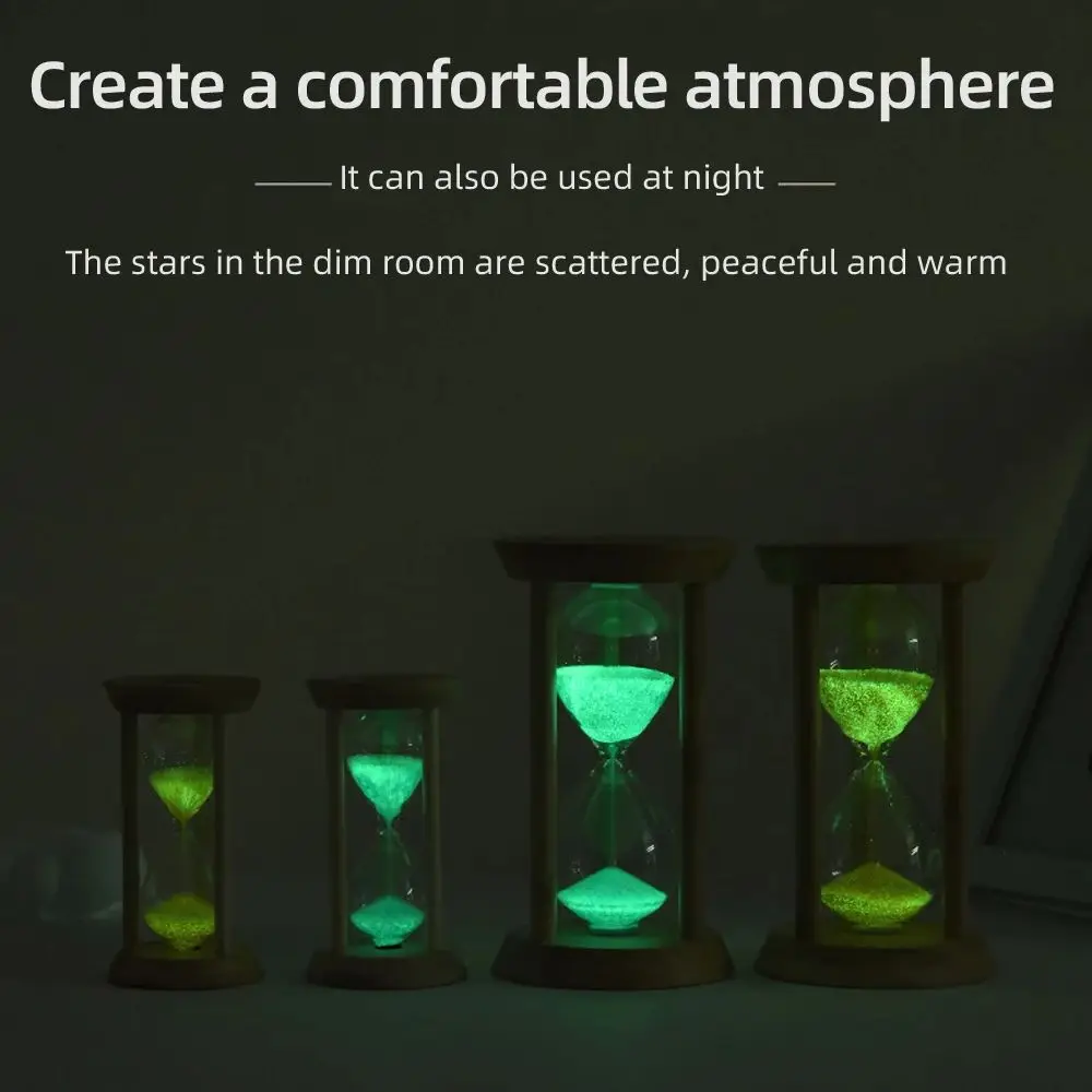 مؤقت رمل خشبي صغير من الخيزران الساعة الرملية 10/15/30 دقيقة مؤقت الساعة الرملي لفرشاة الأسنان ألعاب الموقت الفصول الدراسية المنزل مكتب الطبخ