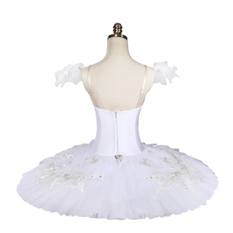 Professional High Quality Spotless White Custom Size Kids Girls Adult Women Performance Wear White Elegant Ballet Tutu