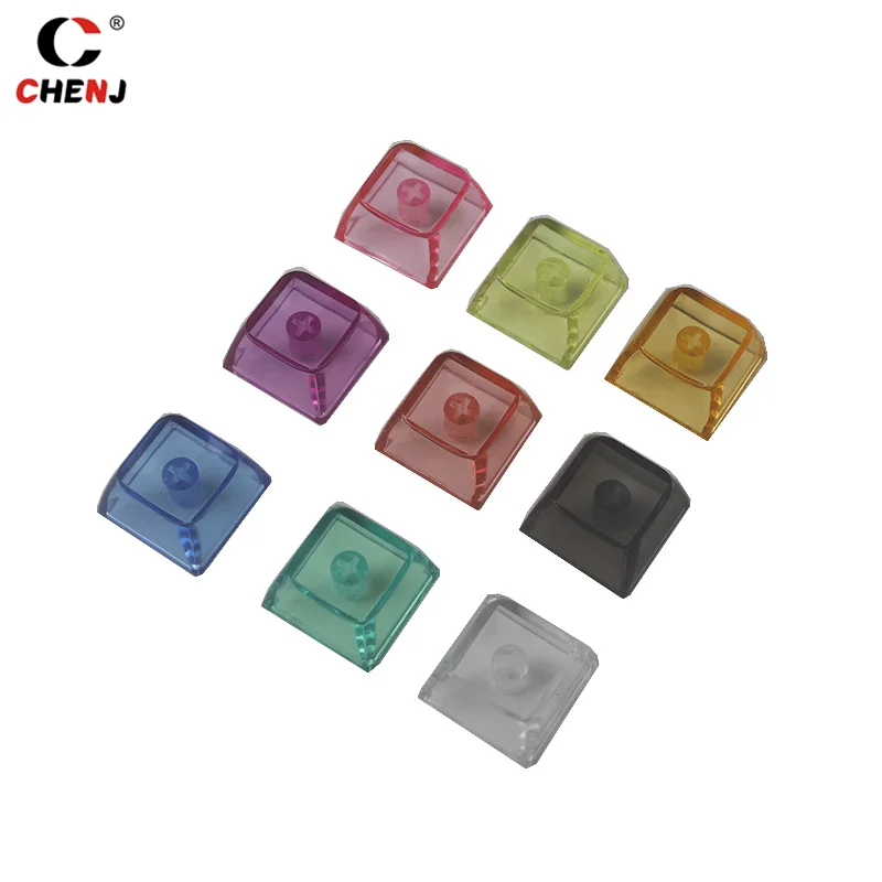 Capuchons de clavier mécanique en cristal transparent, capuchons de clavier Gamer, commutateurs Mx, XDA 2, recommandé, 9.3mm, 1PC, 2 touches