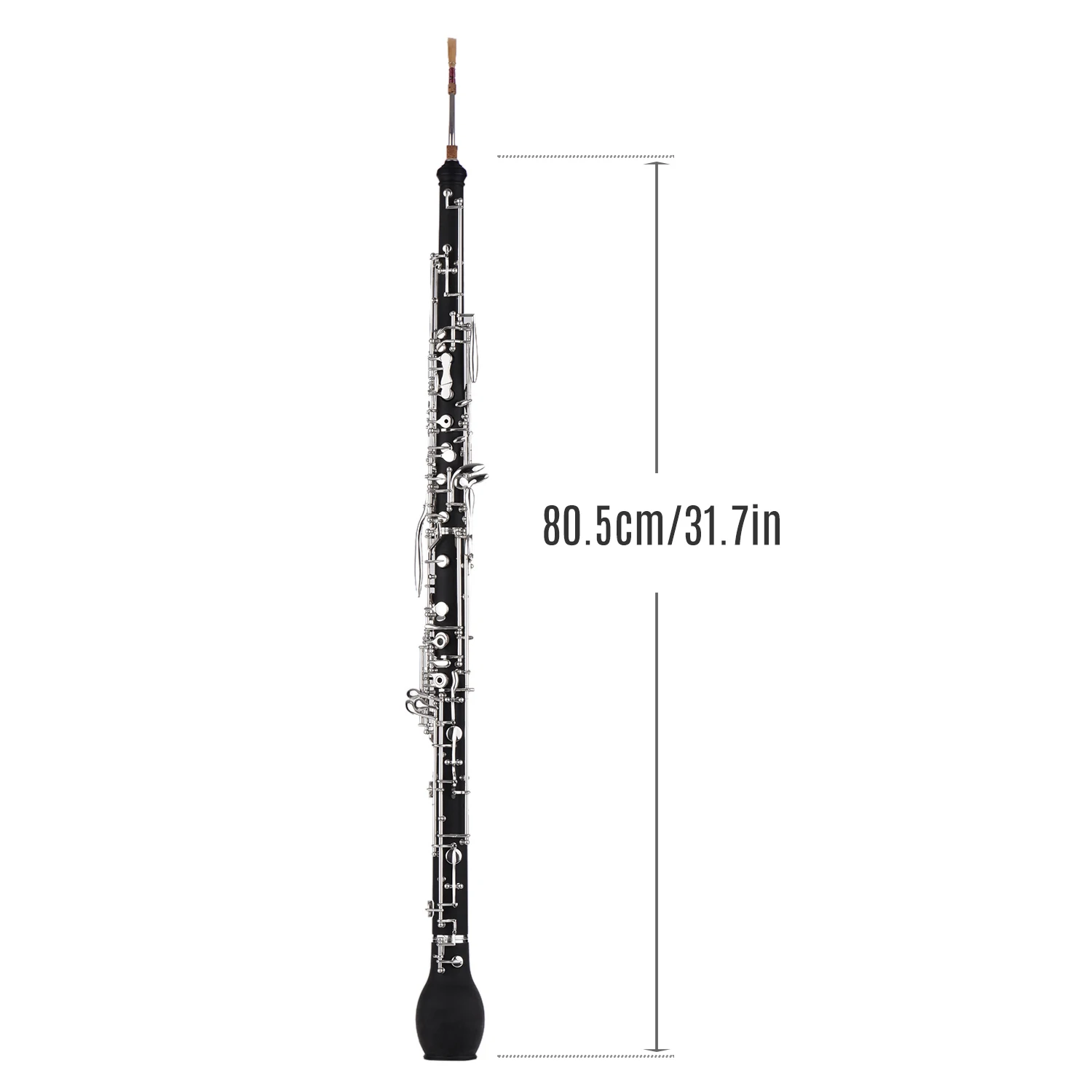 Professional Semi-Automatic English Horn | Composite Wood Body & Silver Plated Keys F Tone Alto Oboe Woodwind Instrument