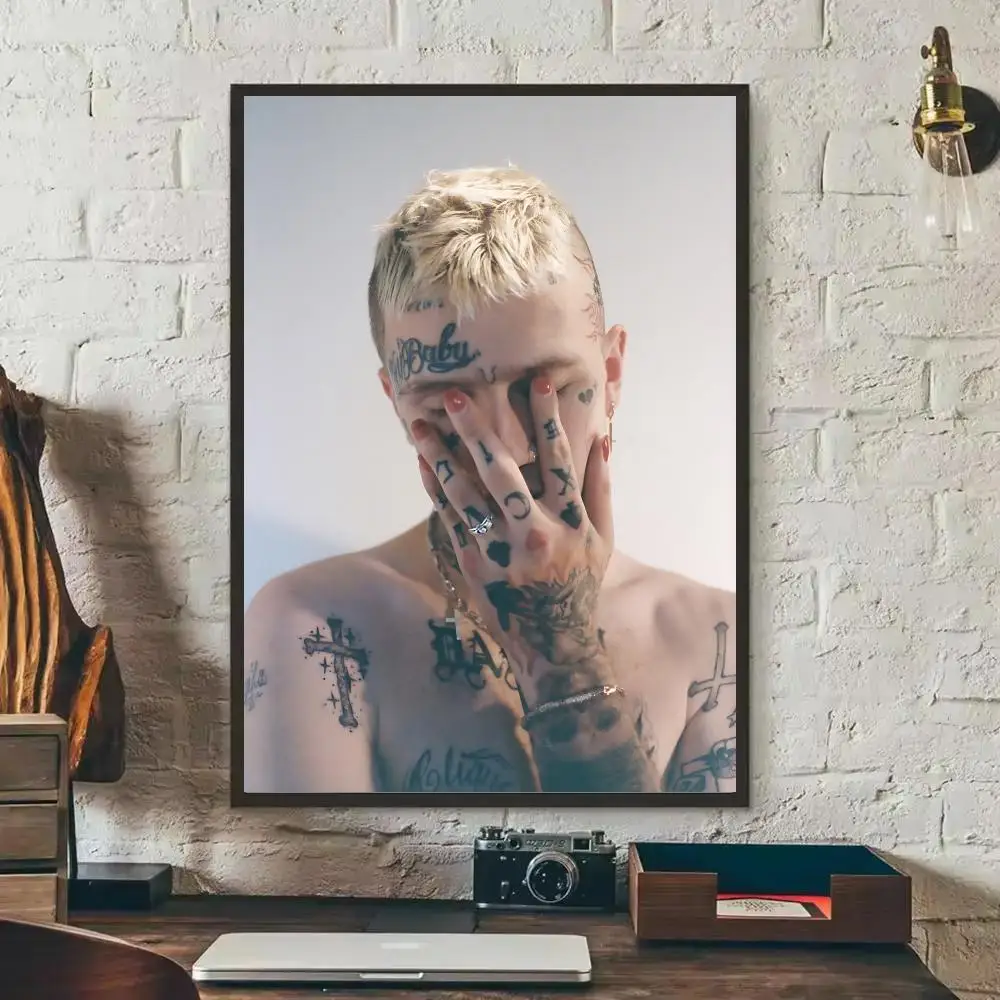 L-Lil Peep-p Poster HD Wall Art Print,Self-adhesive Poster Sticker,Aesthetic Home Decor