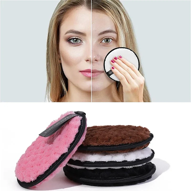 ฟองน้ำกำจัดเครื่องสำอางแบบใช้ซ้ำได้ |   ทำความสะอาดผิวหน้าด้วยเส้นใยละเอียดมาก |   (ขายส่ง-มีจำหน่าย) อุปกรณ์เสริมความงาม