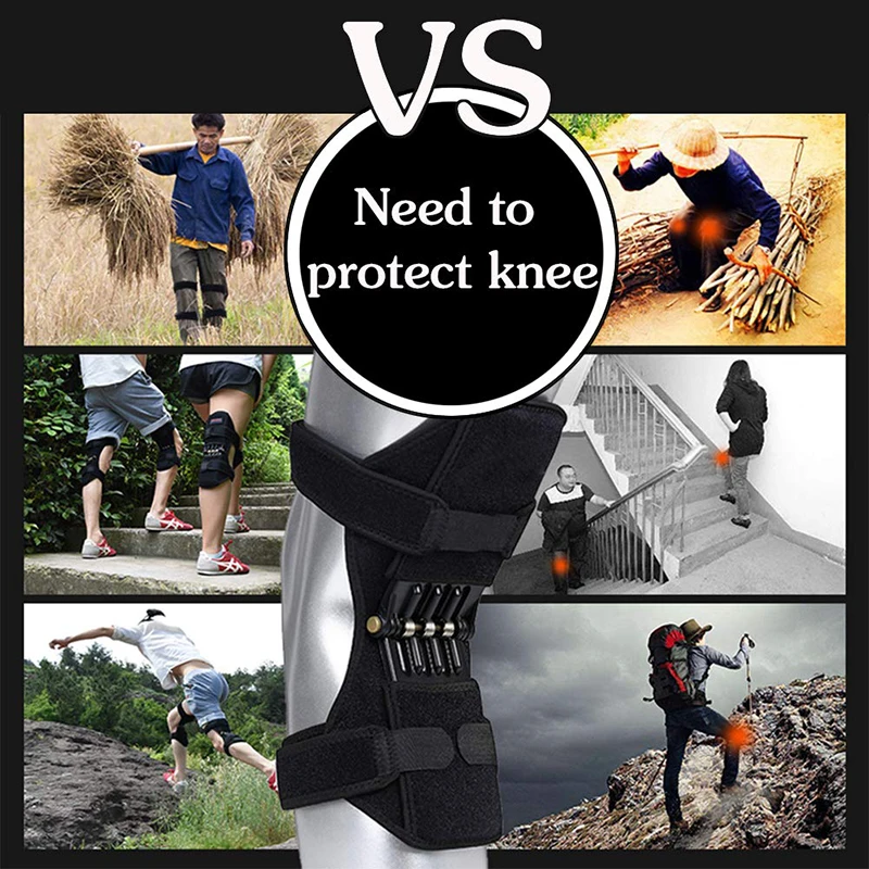 A Pair Knee Booster Joint Protection Old Cold Leg Squat Mountaineering Knee Brace