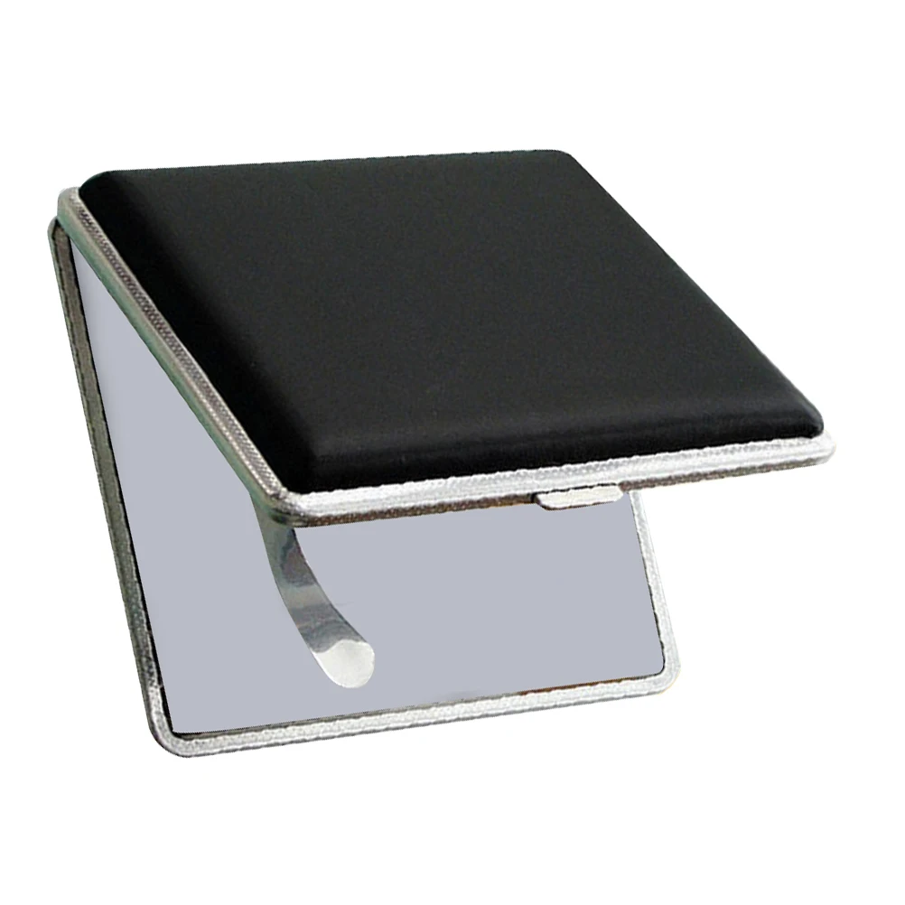 

20 Cigarettes Metal Cigarette Box Pu Closure Sturdy Portable Tobacco Storage Case For Men Black Cigarette Holder Cover