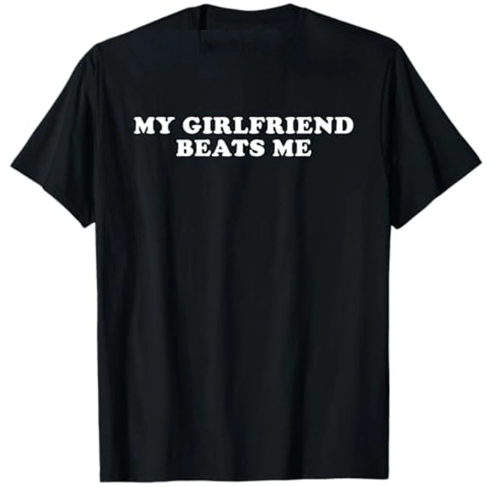 صديقتي يدقني تي شيرتات عجيبة الرجال موضة خطابات طباعة الساخرة قائلا المحملة صديقها هدية الفكاهة مضحك تنفس القمم