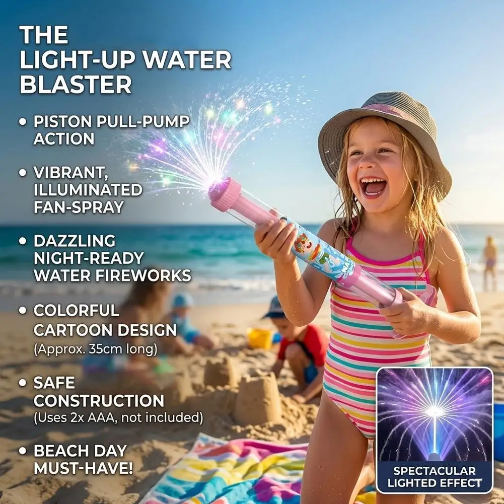 Fireworks Spray Water Pull-Back Water Gun Suitable for Outdoor Swimming Pool Beach Party Game Props Interactive Water Spray Toys view 4