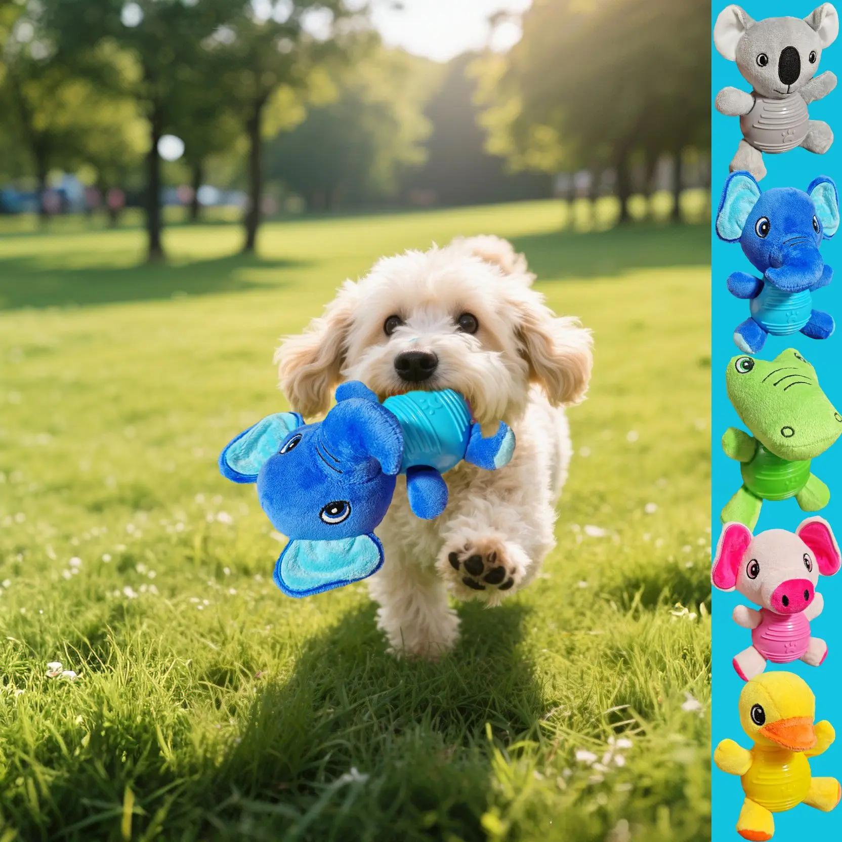 

Dog Toy Bite Resistant Soft Rubber Plush Squeak Pet Products Interactive Dog Toys Fun Pet Toys Puppy Training