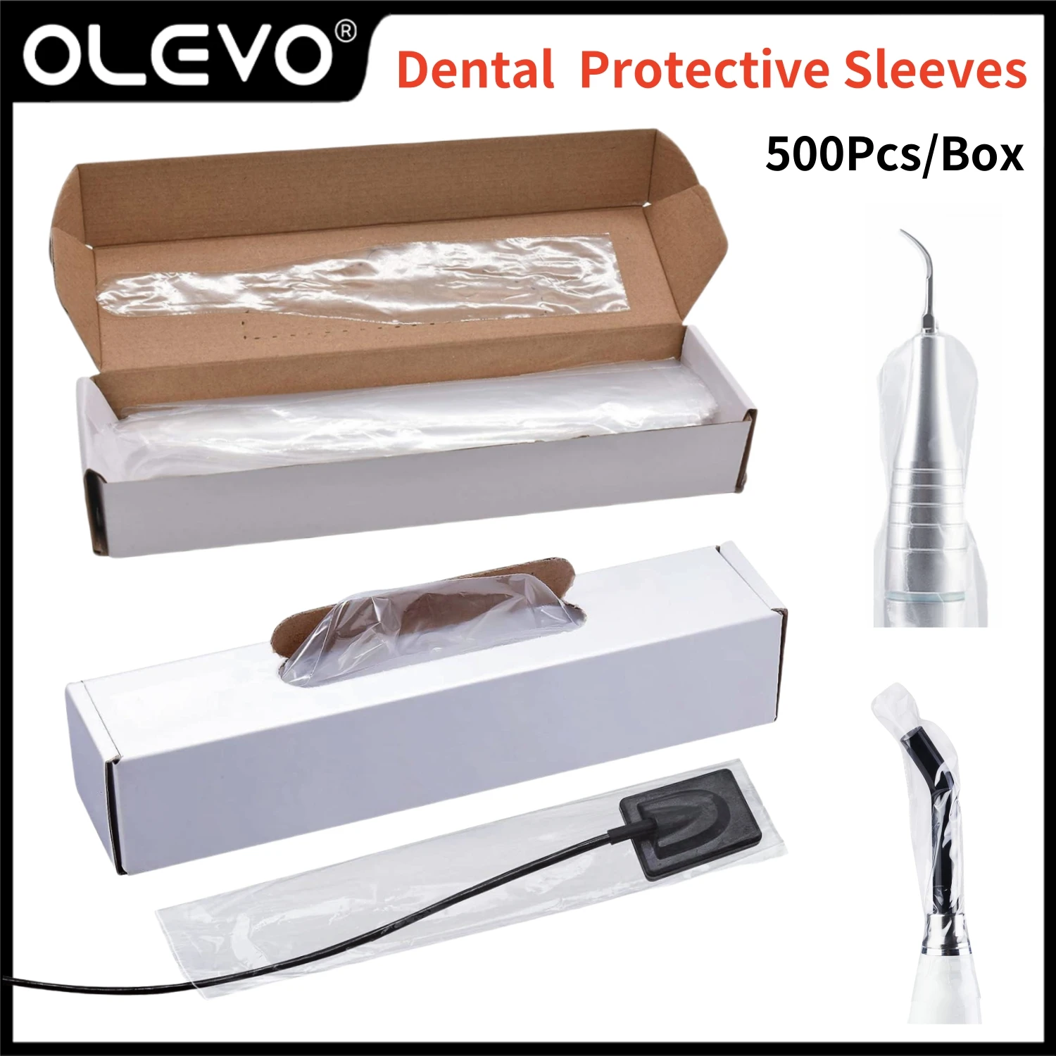 Disposable Protective Sleeves for Dental Scaler Handle Intraoral Camera X-Ray Digital Sensor Light Guide Rod Protect Film Cover