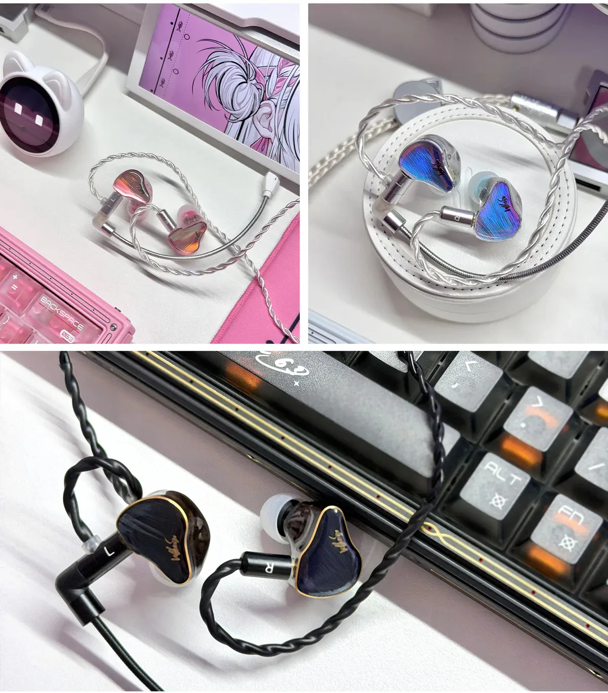 WLMOUSE HUAN IEM Earphone 1DD + 8BA Flagship Matrix with 3-Way