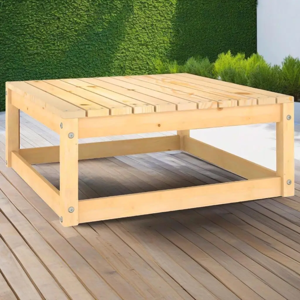 2-delige grenenhouten patio-loungeset met kussens – tuinmeubilair voor ontspanning