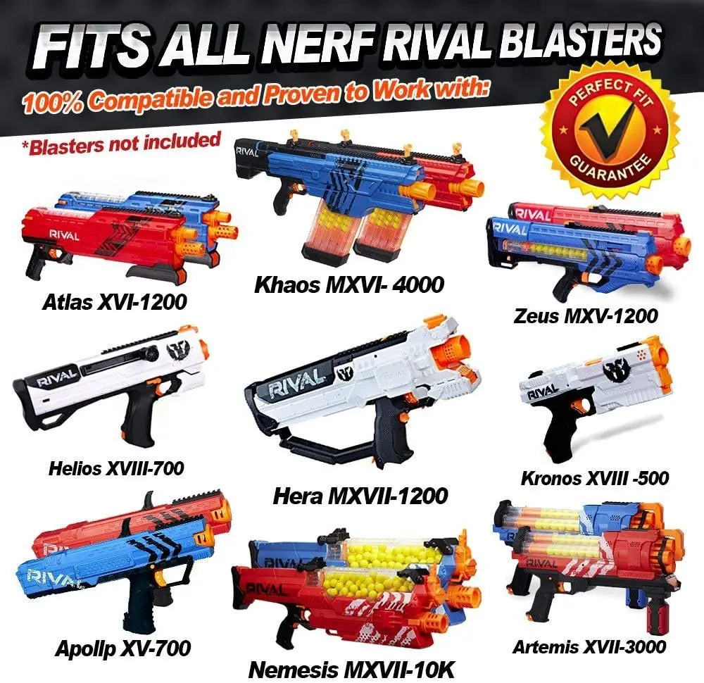100 rund miękka pianka Apollo uzupełnia pociski z amunicję dla rywalizującej serii Nerf pistolet zabawkowy na zewnątrz, poprawiając kulki treningowe prezent dla dzieci