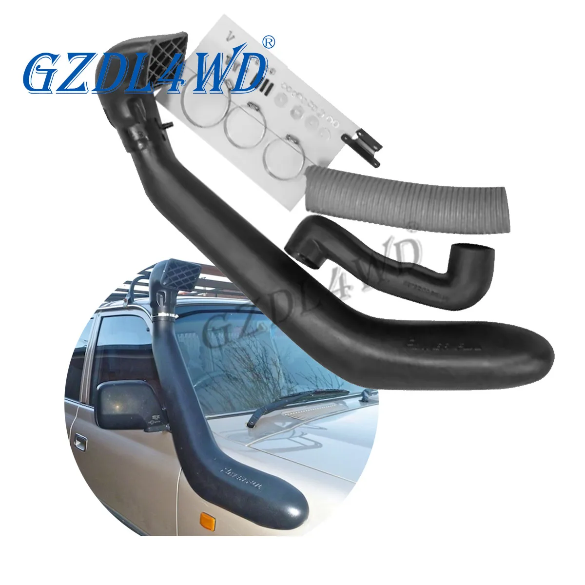 

4x4 автозапчасти внедорожный воздухозаборник автомобильная трубка для Toyota LC80 1992-1997 гг.