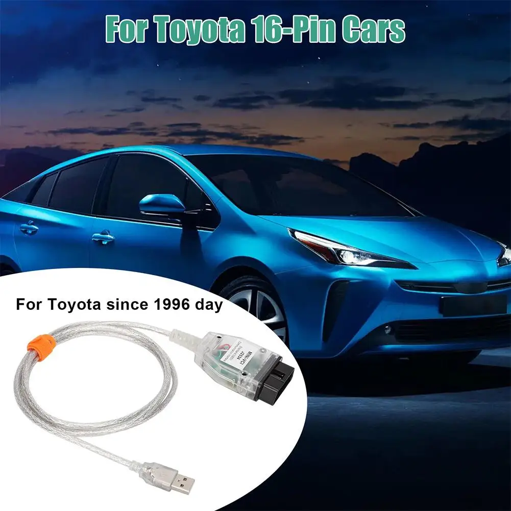 MINI VCI J2534 OBD2 Car Diagnostic Cable OBD2 Firmware V1.4.1 16 Pin VCI OBD2 USB Interface Scanning Cable for Toyota