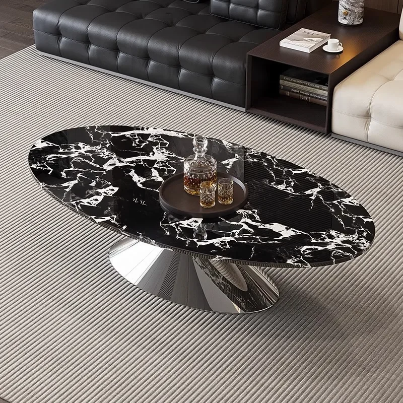 

Итальянский минималистичный журнальный столик для гостиной 2025: съемный, современный, простой, легкий, роскошный, с боковым шкафчиком