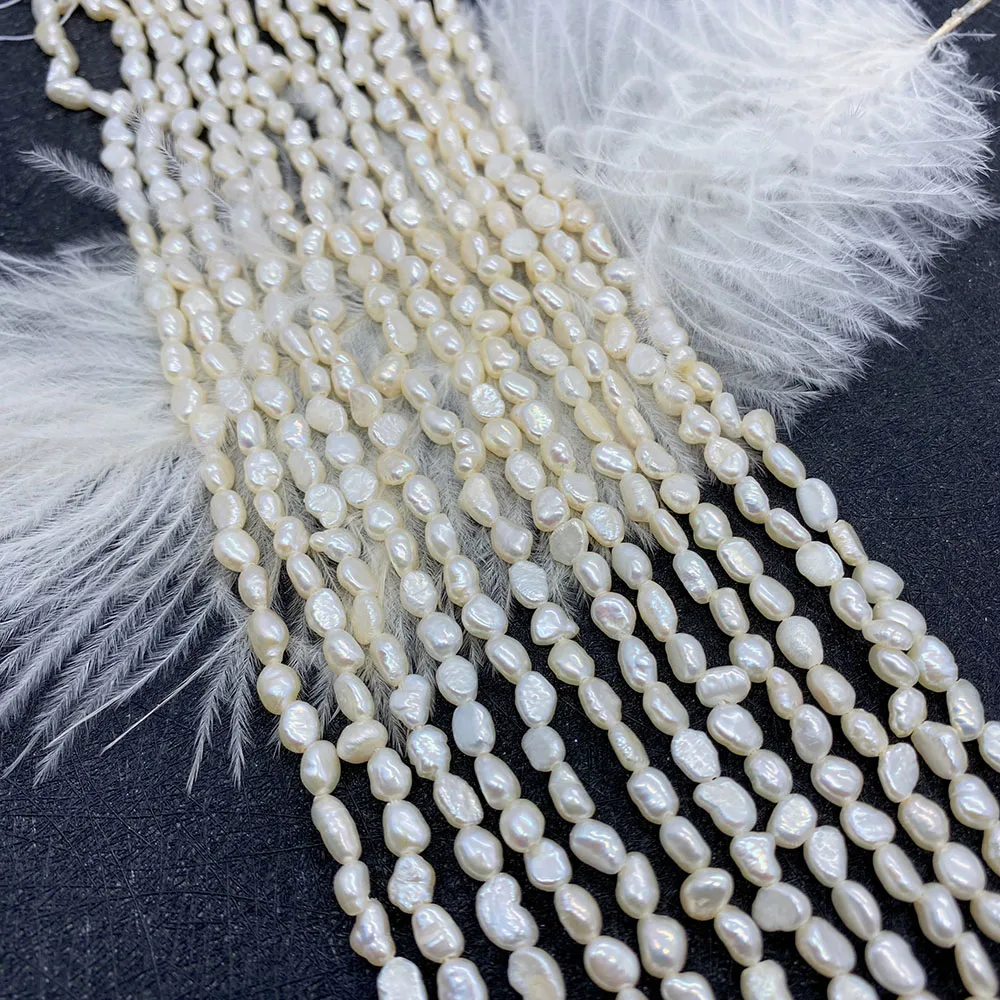 Natural Freshwater Pearls Irregular Loose Beads Double Sided Light Beads for Jewelry Making DIY Necklace Bracelets Accessories