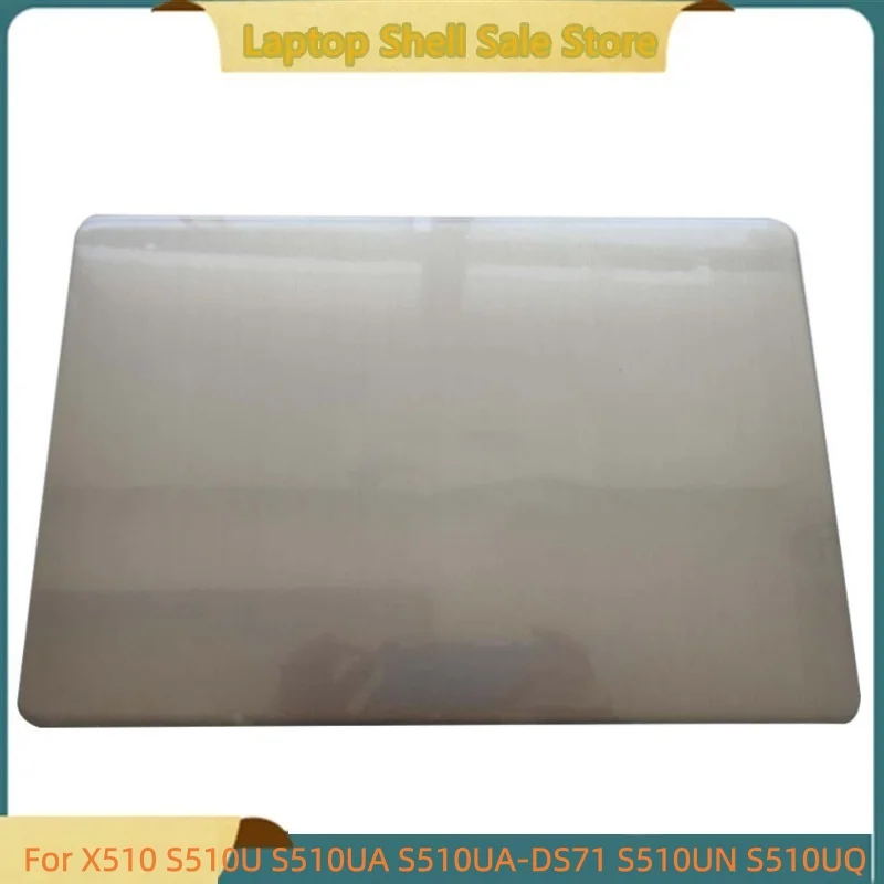 New laptop For X510 S510U S510UA S510UA-DS71 S510UN S510UQ Rear Lid Lcd Back Cover A shell Golden metal