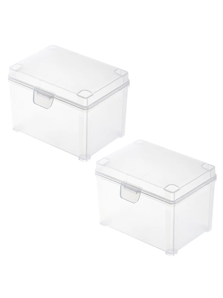 1/2pcs Card Storage Box For Game Cards Trading Cards Sports Cards Playing Card Case Clear Stackable Card Storage Box