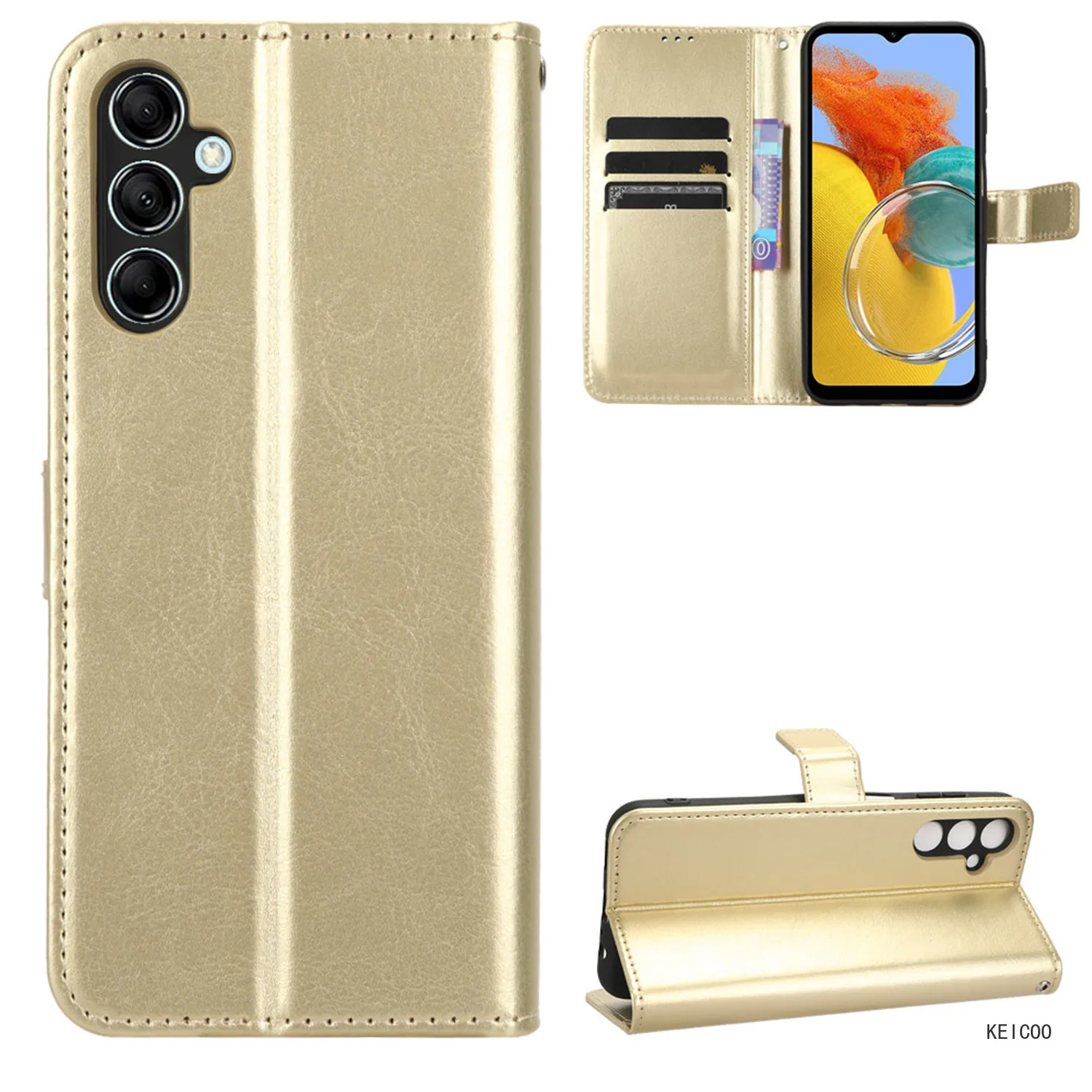 Shell for Samsung Galaxy M34 M 34 S23 FE S23FE 5G SM-S918B SM-S711B Multi-Card Slot Wallet Clip Case Magnetic Stand Holder Cover