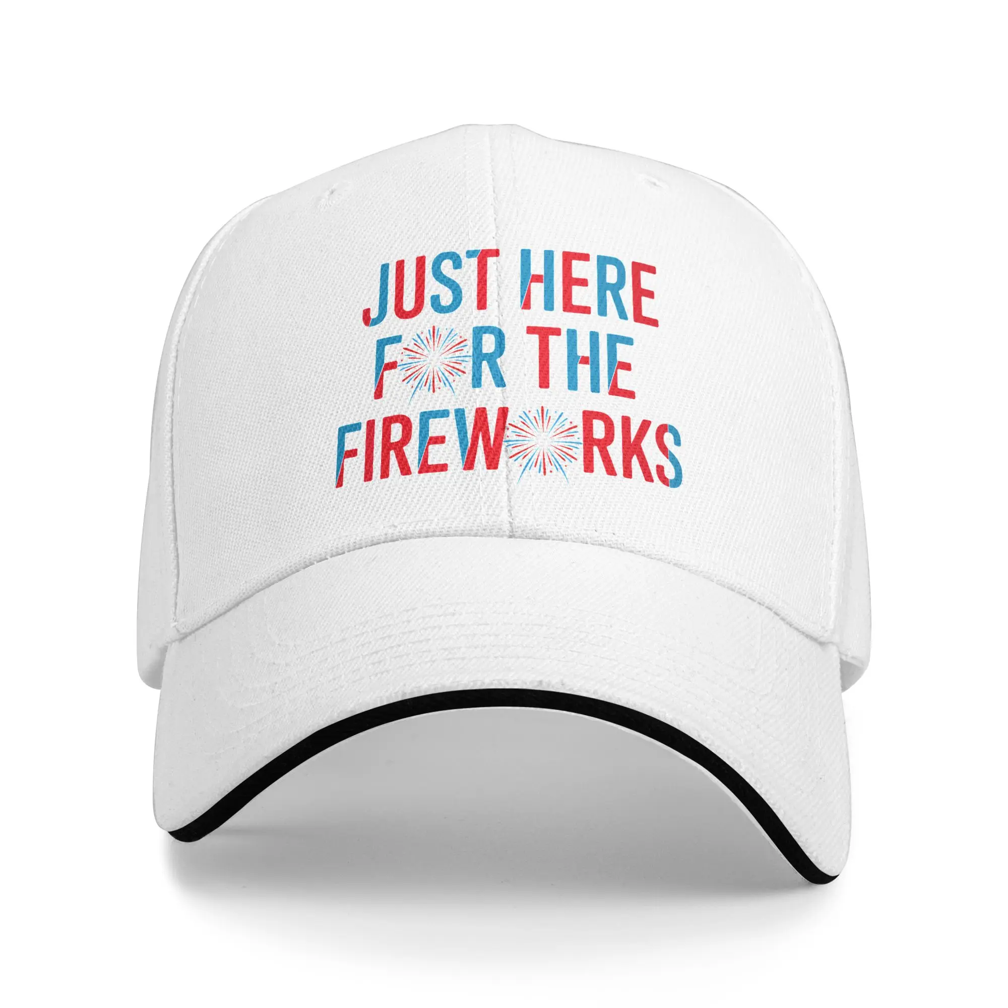 Just Here For The 4th Of July Casual Baseball Cap Summer  Trucker Hat Sun Visor Hip Hop Hats y2k Baseball Caps
