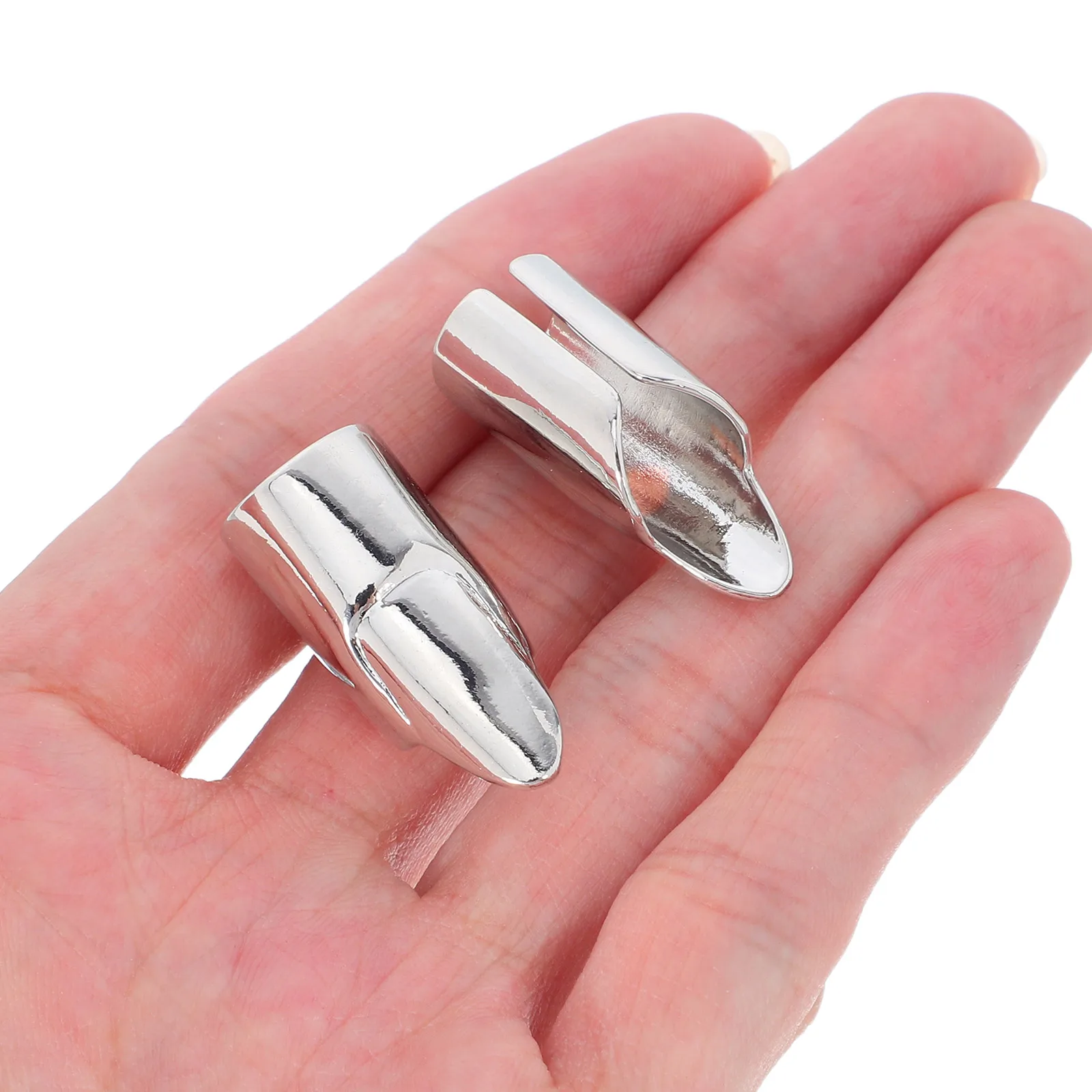 

2pcs Cover For Women Metal Fingertip Rings Punk False Jewelry Opening Charms Vintage Finger Fashion Knuckle Manicure Accessories