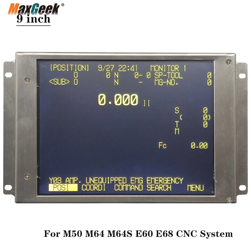 Maxgeek BKO-NC6212 LCD Display 9 Inch CRT Monitor Operating Panel
