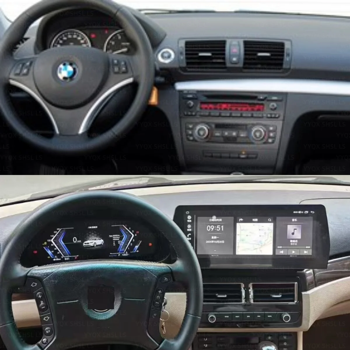 12.3 Inch For BMW E46 1997-2006 Built Carplay Digital Performance Display Dashboard LCD Speed Table Car Virtual Information